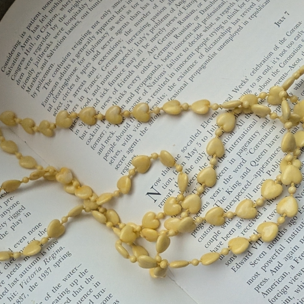 Elegant Yellow Beaded Necklace - Picture 6 of 8